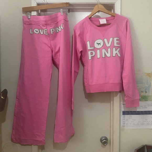 PINK Victoria's Secret Pants - Victoria's Secret PINK Victoria's Secret Pink Lounge Set